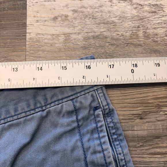 Vintage Tommy Bahama Relax Blue Mens 33 Chino Flat Front Preppy Shorts - Picture 4 of 9